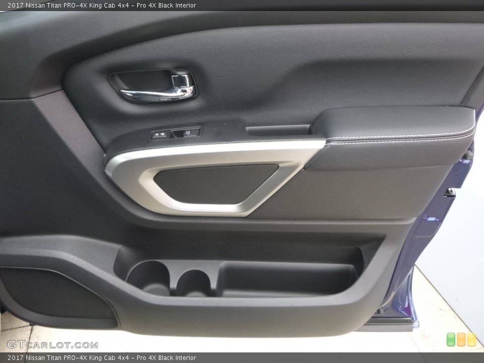 Pro 4X Black Interior Door Panel for the 2017 Nissan Titan PRO-4X King Cab 4x4 #121442054