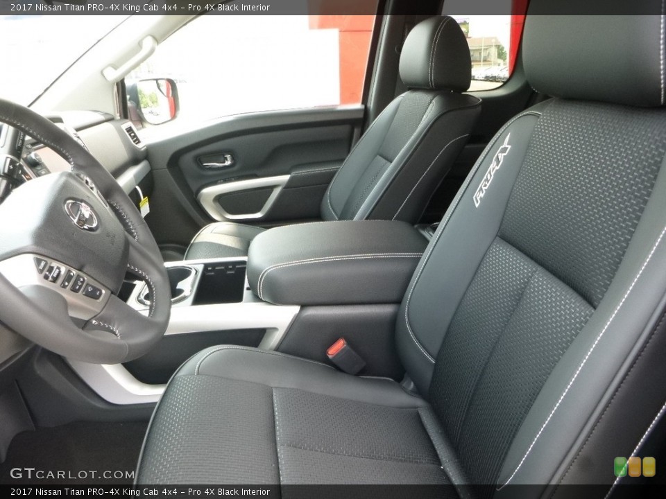 Pro 4X Black Interior Front Seat for the 2017 Nissan Titan PRO-4X King Cab 4x4 #121442333