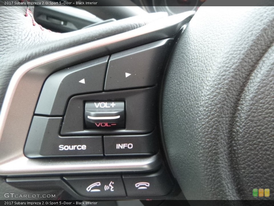 Black Interior Controls for the 2017 Subaru Impreza 2.0i Sport 5-Door #121444118