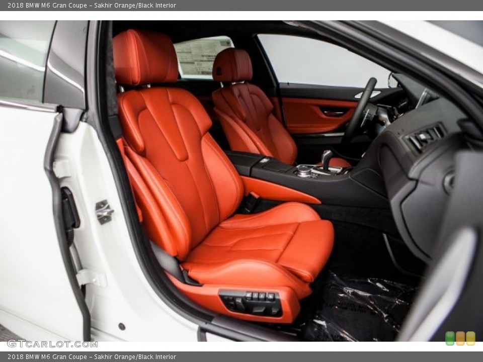 Sakhir Orange/Black Interior Photo for the 2018 BMW M6 Gran Coupe #121448969