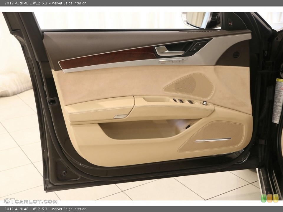 Velvet Beige Interior Door Panel for the 2012 Audi A8 L W12 6.3 #121452557