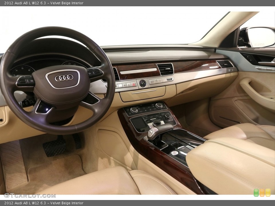 Velvet Beige Interior Dashboard for the 2012 Audi A8 L W12 6.3 #121452719