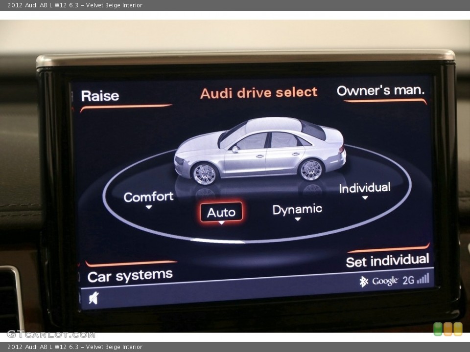 Velvet Beige Interior Controls for the 2012 Audi A8 L W12 6.3 #121452952