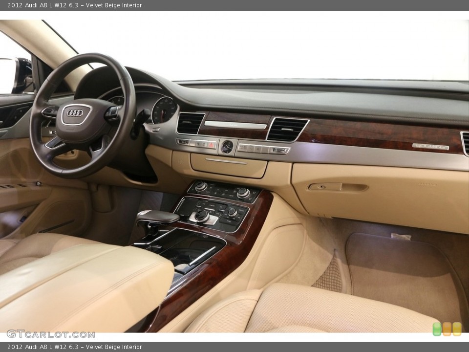 Velvet Beige Interior Dashboard for the 2012 Audi A8 L W12 6.3 #121453199
