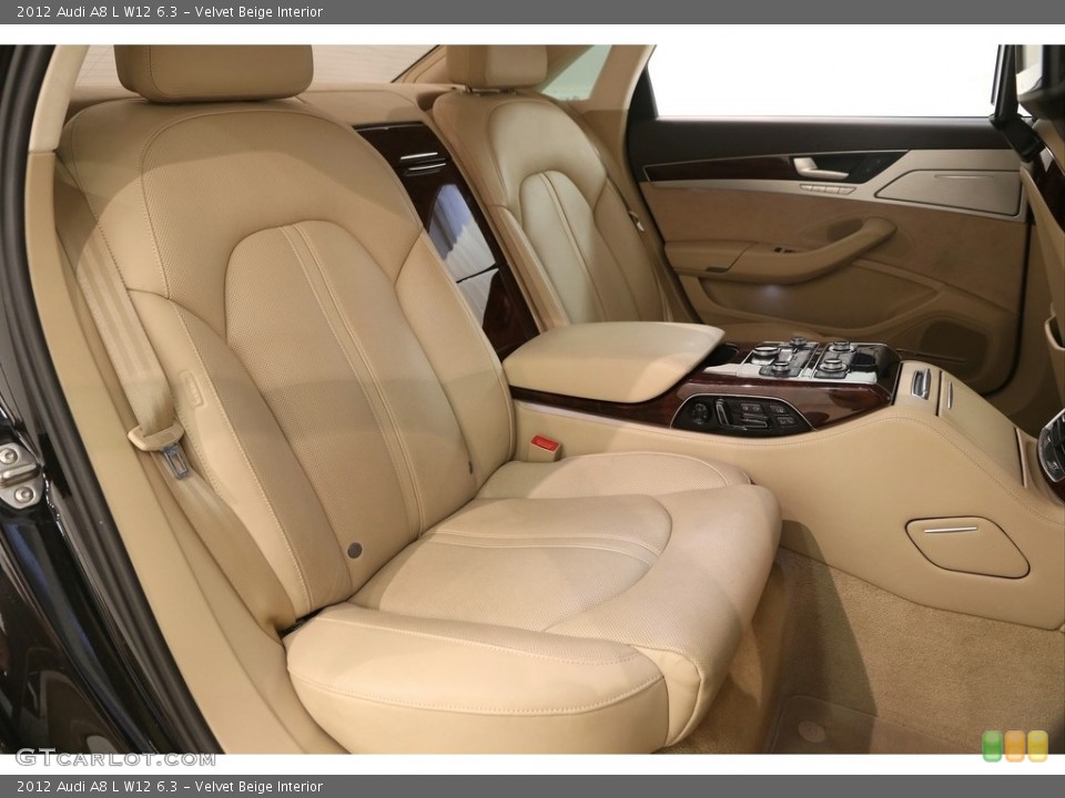 Velvet Beige Interior Rear Seat for the 2012 Audi A8 L W12 6.3 #121453295