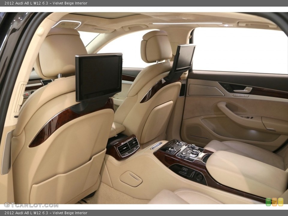 Velvet Beige Interior Rear Seat for the 2012 Audi A8 L W12 6.3 #121453367