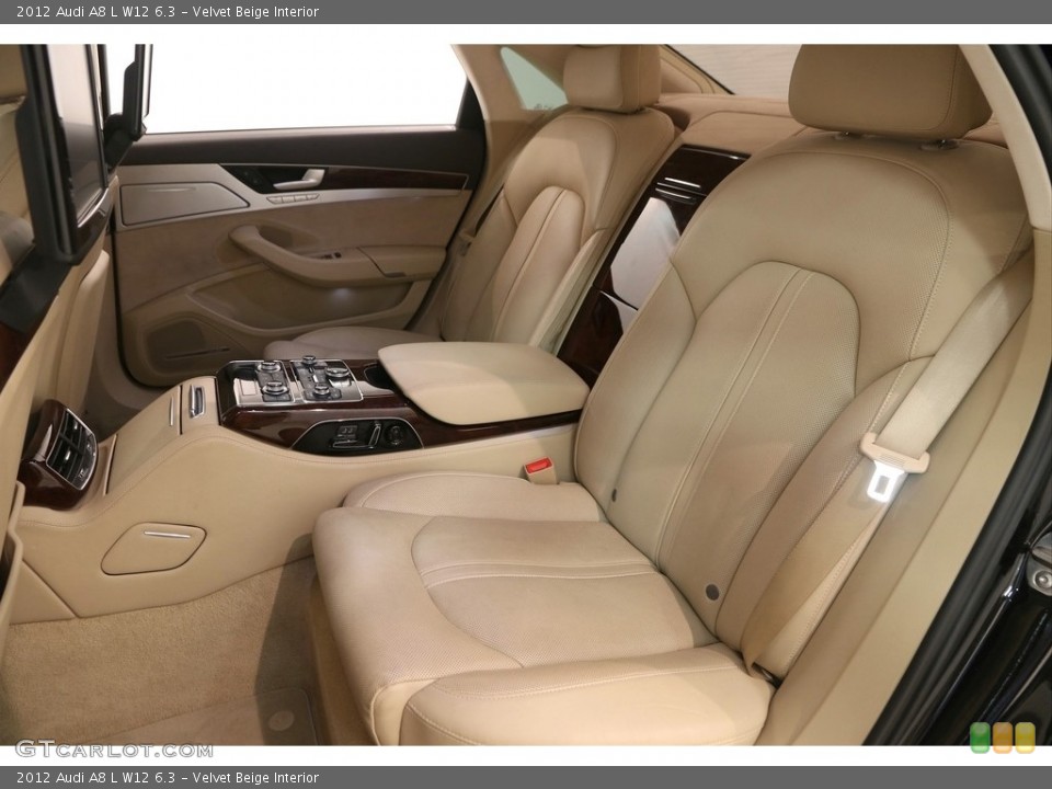 Velvet Beige Interior Rear Seat for the 2012 Audi A8 L W12 6.3 #121453400