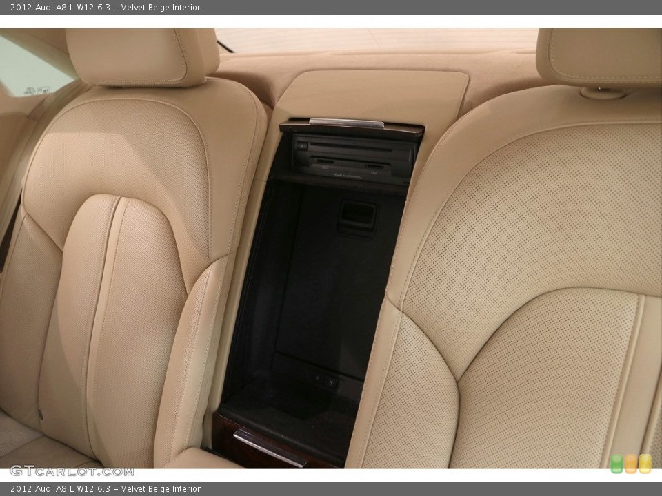 Velvet Beige Interior Rear Seat for the 2012 Audi A8 L W12 6.3 #121453505