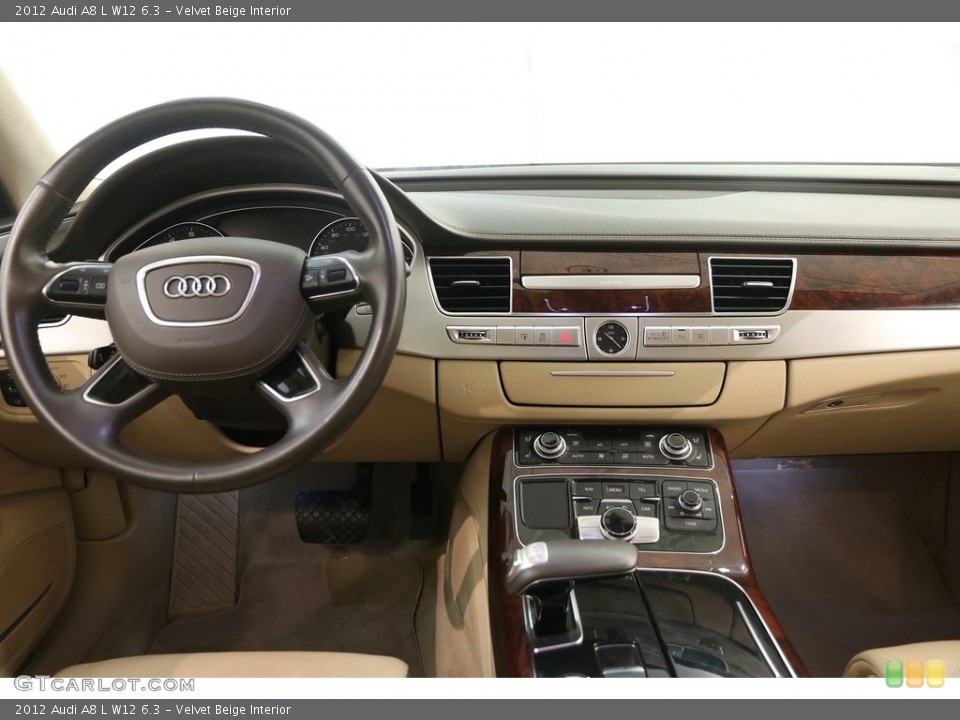 Velvet Beige Interior Dashboard for the 2012 Audi A8 L W12 6.3 #121453550