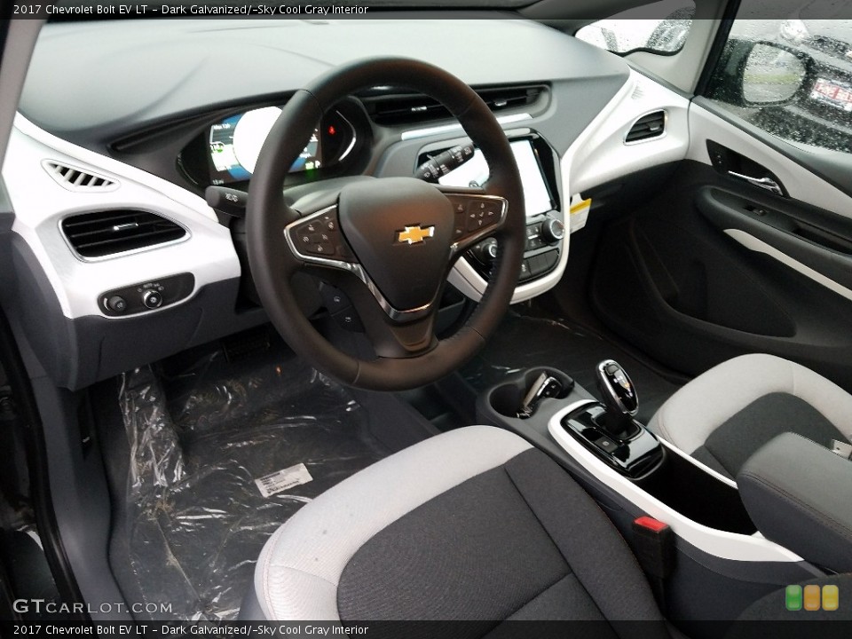 Dark Galvanized/­Sky Cool Gray Interior Photo for the 2017 Chevrolet Bolt EV LT #121457333