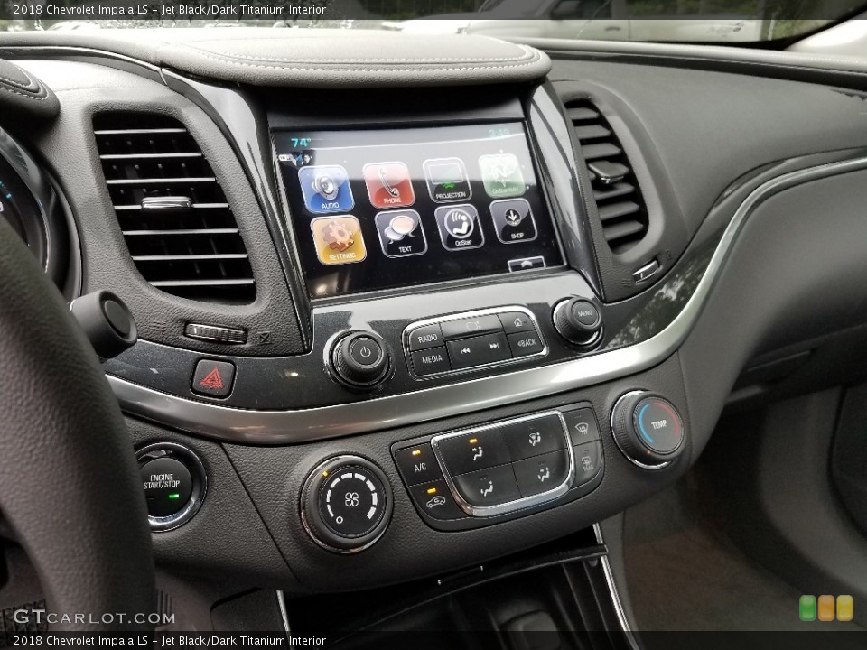 Jet Black/Dark Titanium Interior Controls for the 2018 Chevrolet Impala LS #121462544