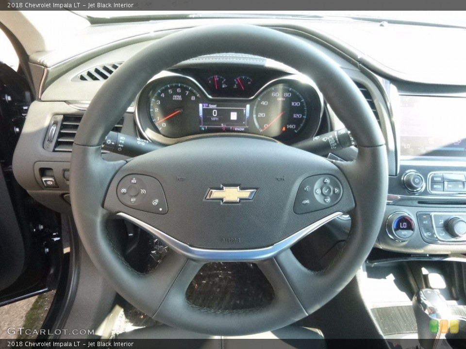 Jet Black Interior Steering Wheel for the 2018 Chevrolet Impala LT #121467595