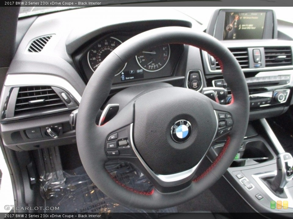 Black Interior Steering Wheel for the 2017 BMW 2 Series 230i xDrive Coupe #121479557
