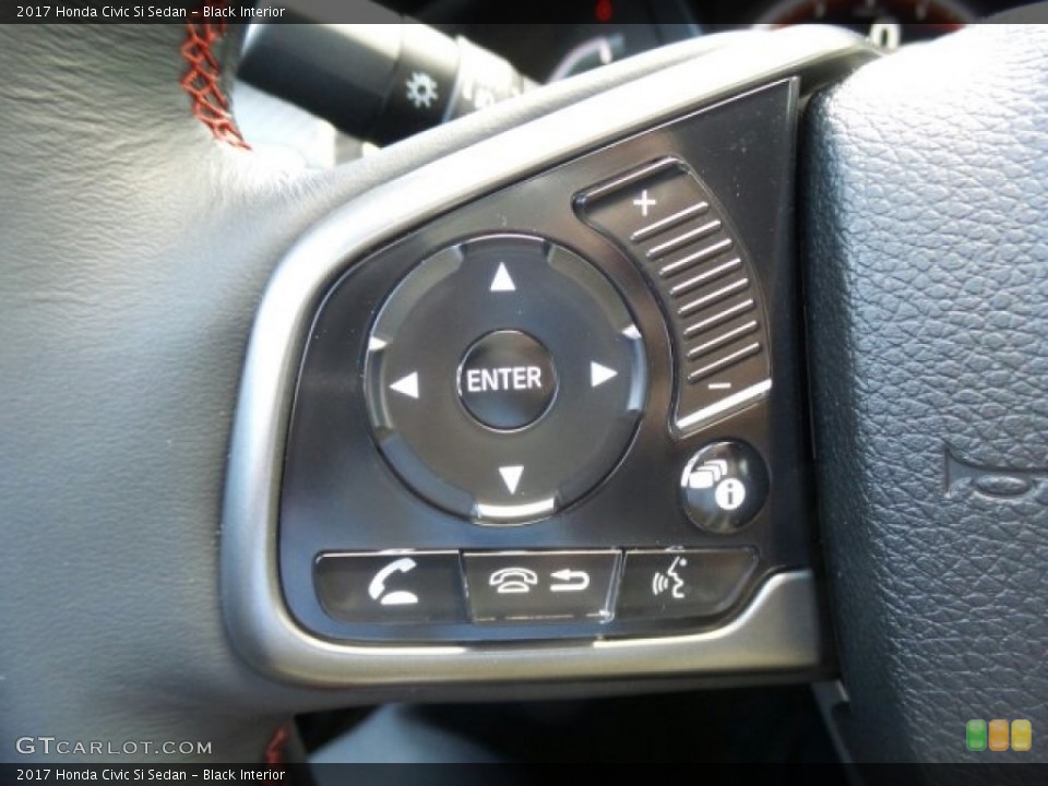 Black Interior Controls for the 2017 Honda Civic Si Sedan #121481789