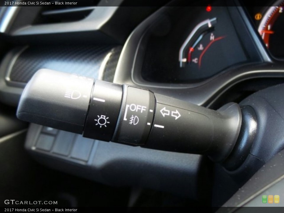 Black Interior Controls for the 2017 Honda Civic Si Sedan #121481810