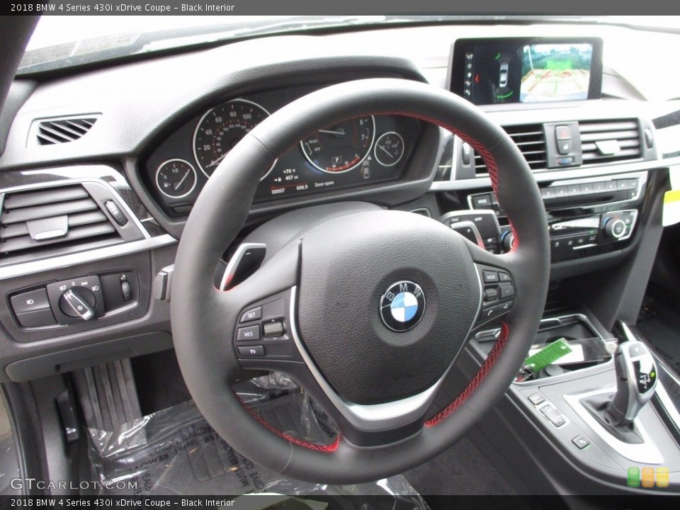 Black Interior Steering Wheel for the 2018 BMW 4 Series 430i xDrive Coupe #121483105
