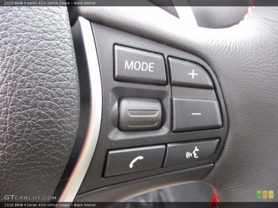 Black Interior Controls for the 2018 BMW 4 Series 430i xDrive Coupe #121483235