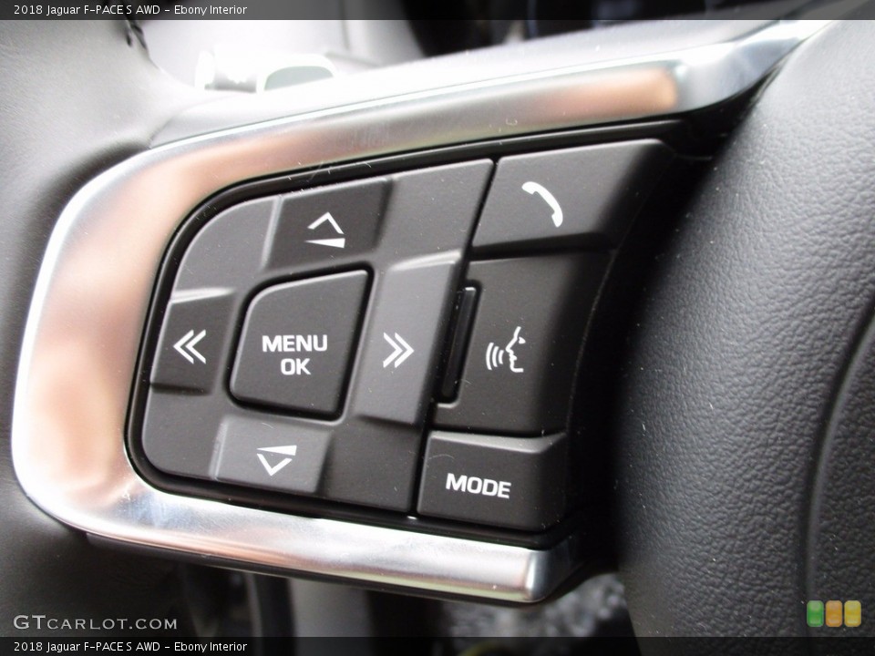 Ebony Interior Controls for the 2018 Jaguar F-PACE S AWD #121488575