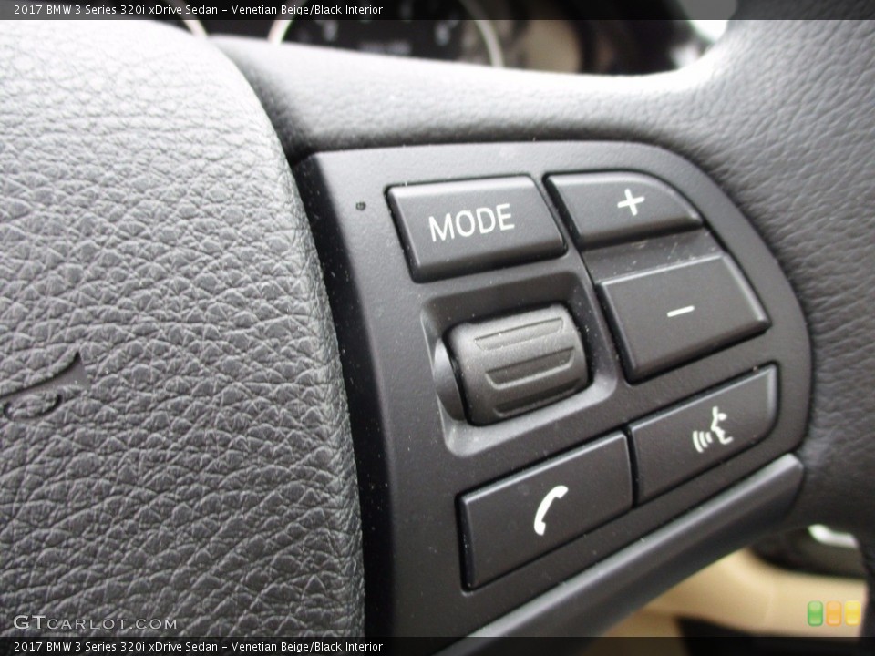 Venetian Beige/Black Interior Controls for the 2017 BMW 3 Series 320i xDrive Sedan #121491193