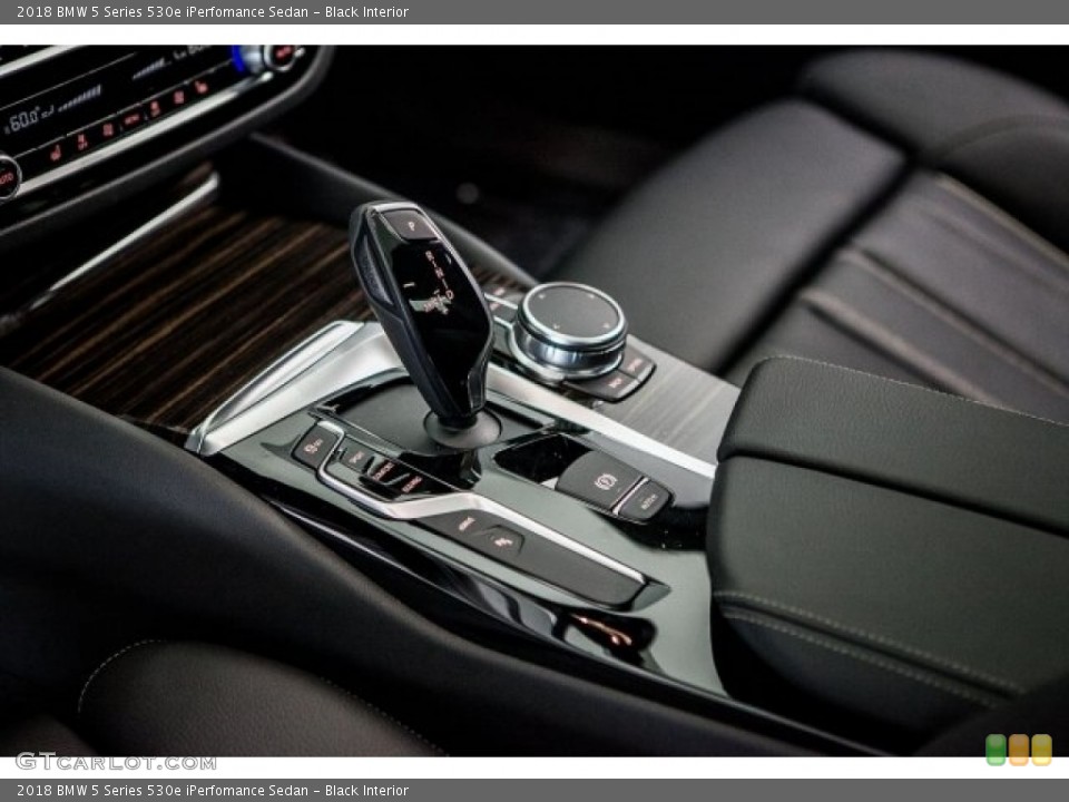 Black Interior Transmission for the 2018 BMW 5 Series 530e iPerfomance Sedan #121492006