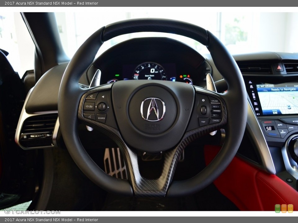 Red Interior Steering Wheel for the 2017 Acura NSX  #121498223