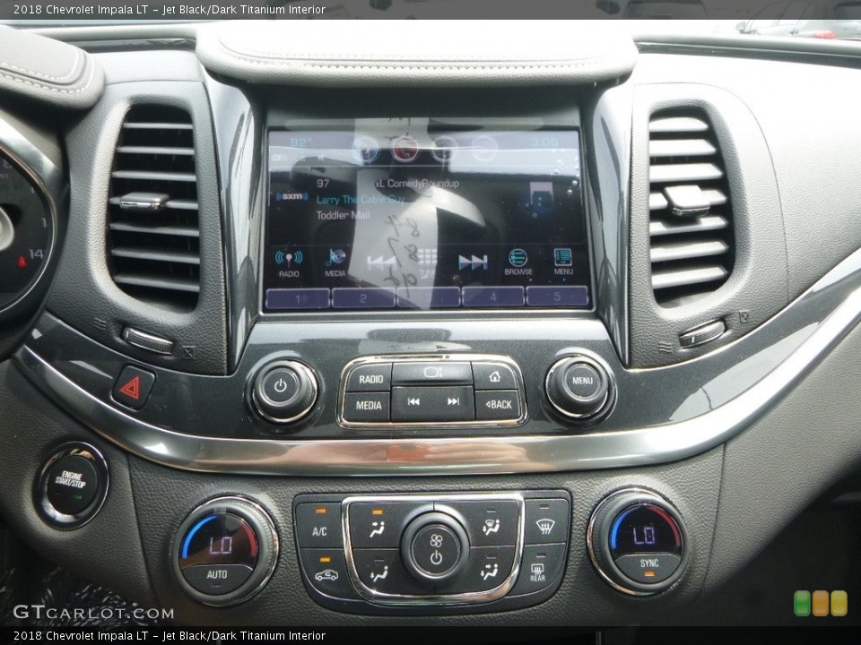 Jet Black/Dark Titanium Interior Controls for the 2018 Chevrolet Impala LT #121499910