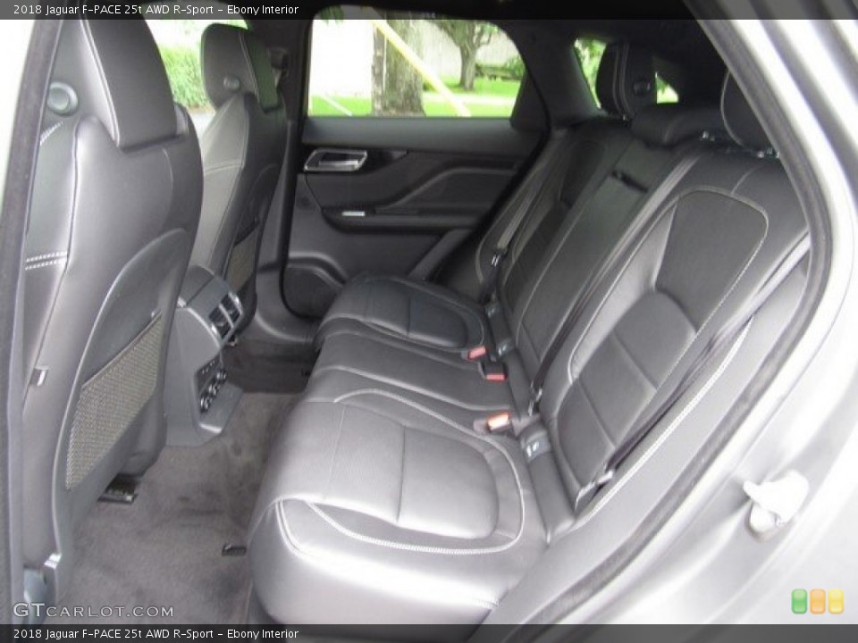 Ebony Interior Rear Seat for the 2018 Jaguar F-PACE 25t AWD R-Sport #121509383