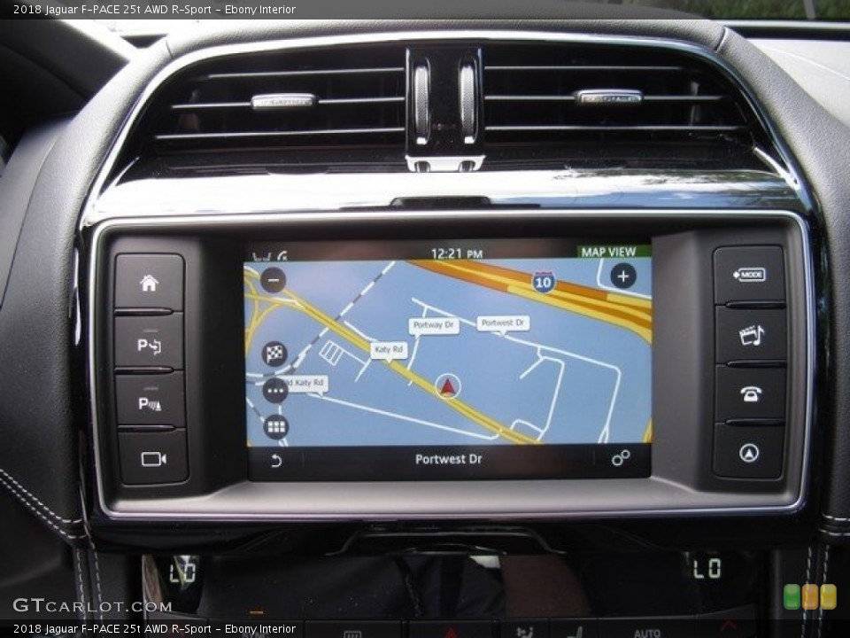 Ebony Interior Navigation for the 2018 Jaguar F-PACE 25t AWD R-Sport #121509656