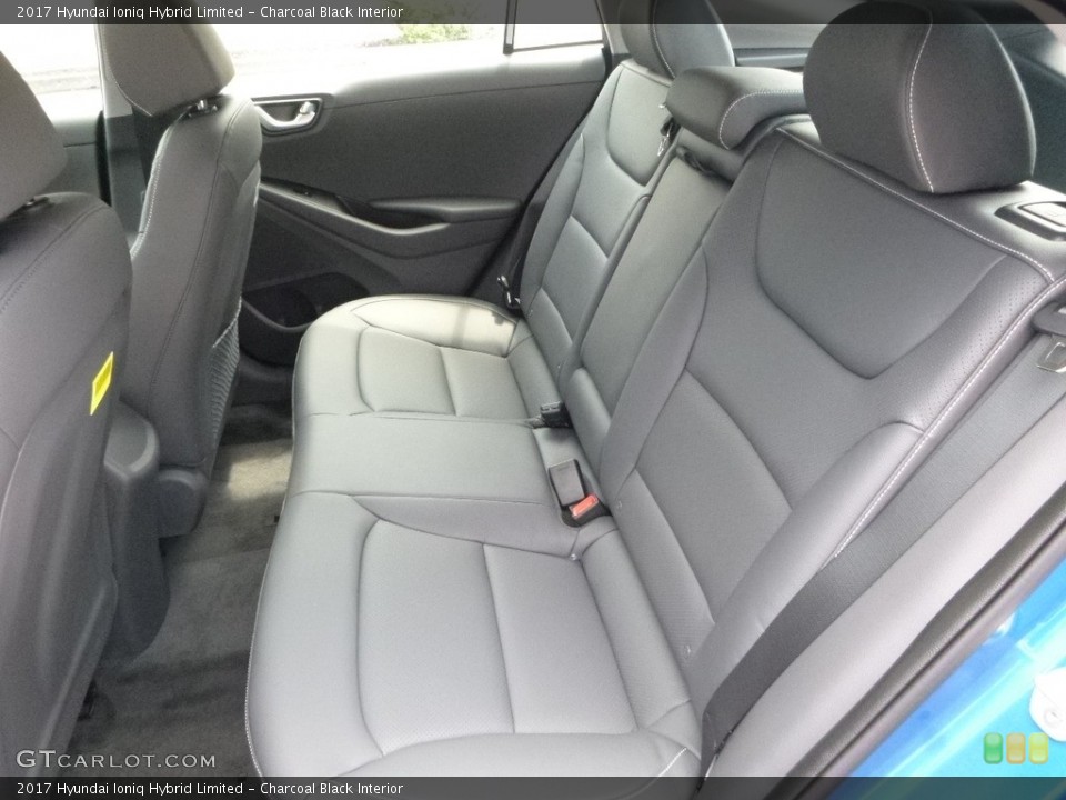 Charcoal Black Interior Rear Seat for the 2017 Hyundai Ioniq Hybrid Limited #121510370