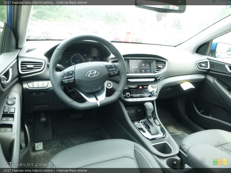 Charcoal Black Interior Photo for the 2017 Hyundai Ioniq Hybrid Limited #121510394