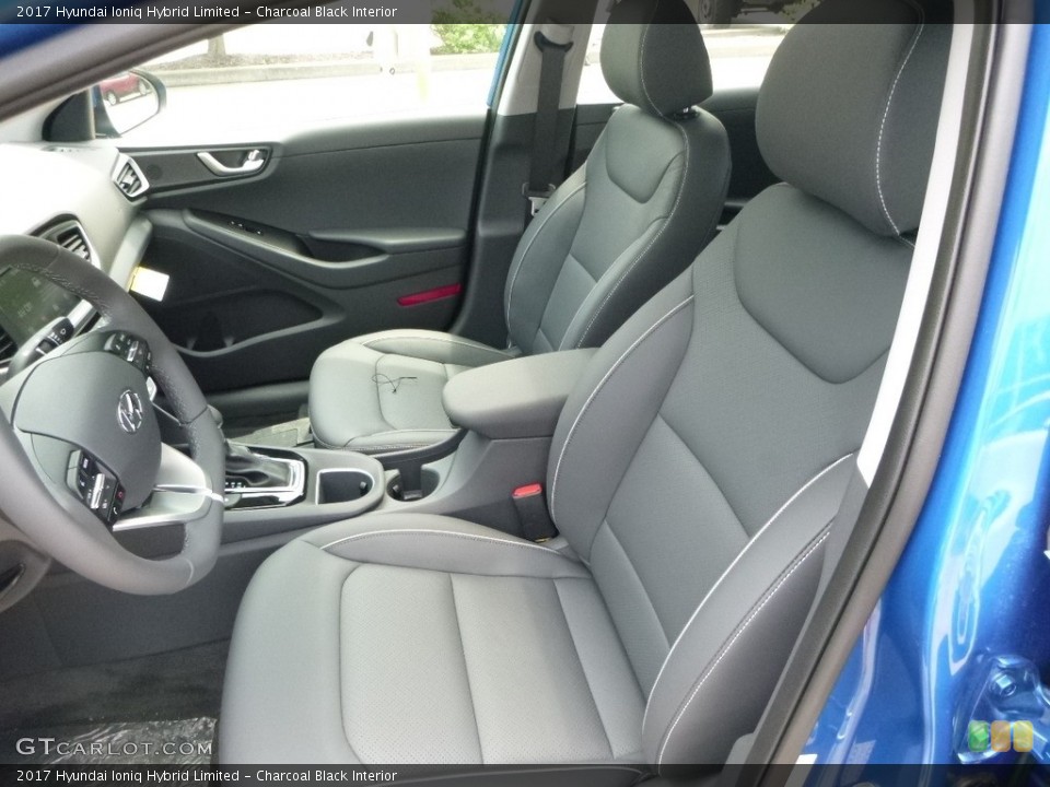 Charcoal Black Interior Front Seat for the 2017 Hyundai Ioniq Hybrid Limited #121510439