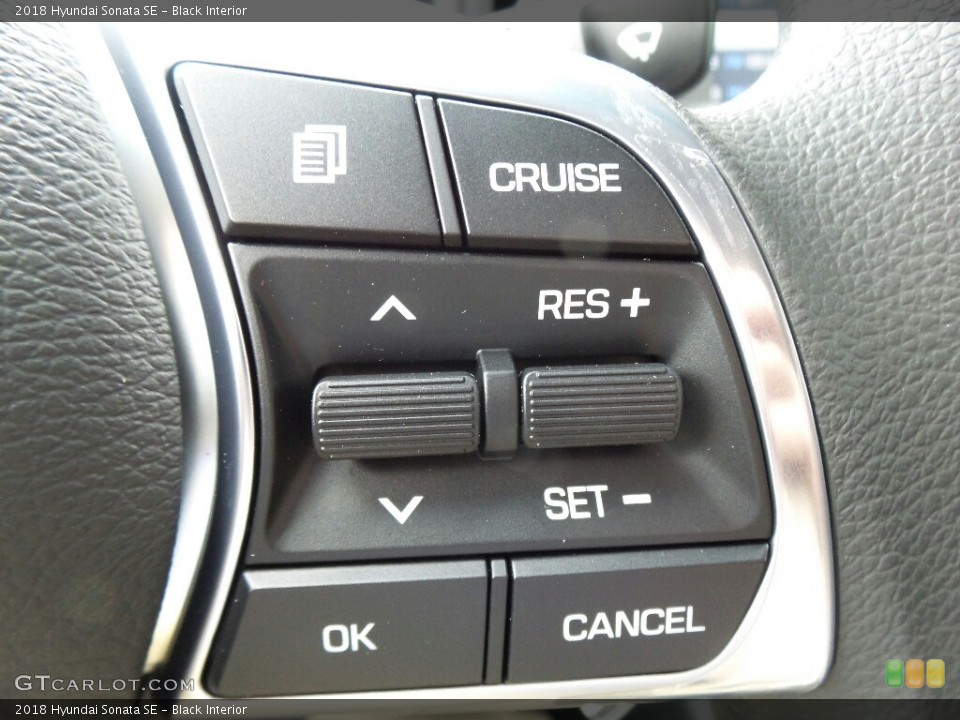 Black Interior Controls for the 2018 Hyundai Sonata SE #121515887