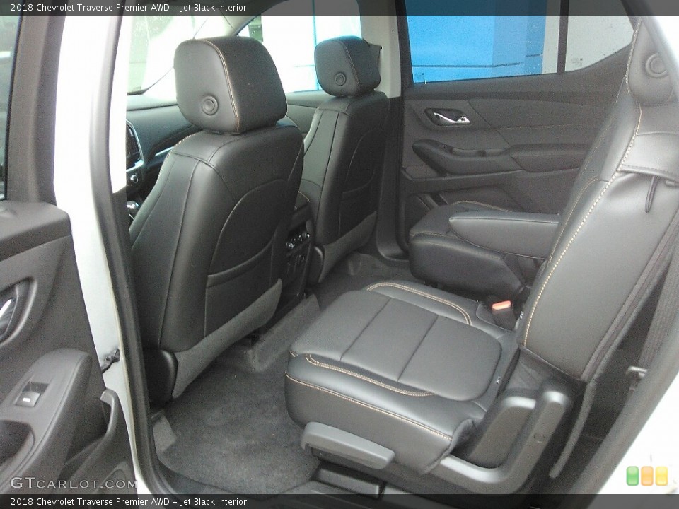 Jet Black Interior Rear Seat for the 2018 Chevrolet Traverse Premier AWD #121522217