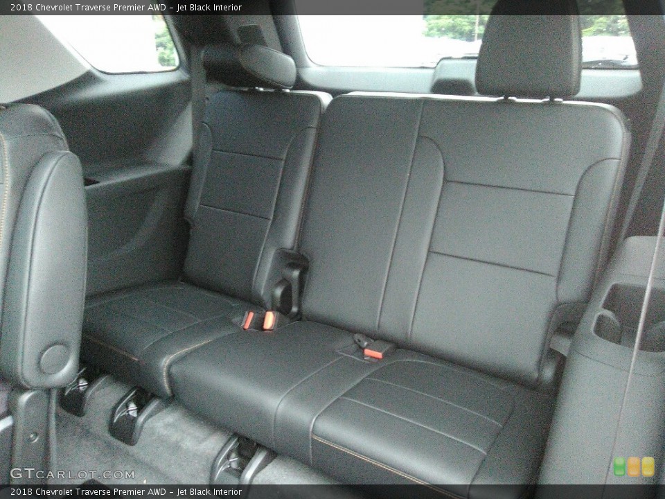 Jet Black Interior Rear Seat for the 2018 Chevrolet Traverse Premier AWD #121522253