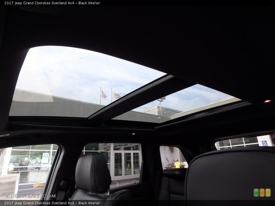 Black Interior Sunroof for the 2017 Jeep Grand Cherokee Overland 4x4 #121522361