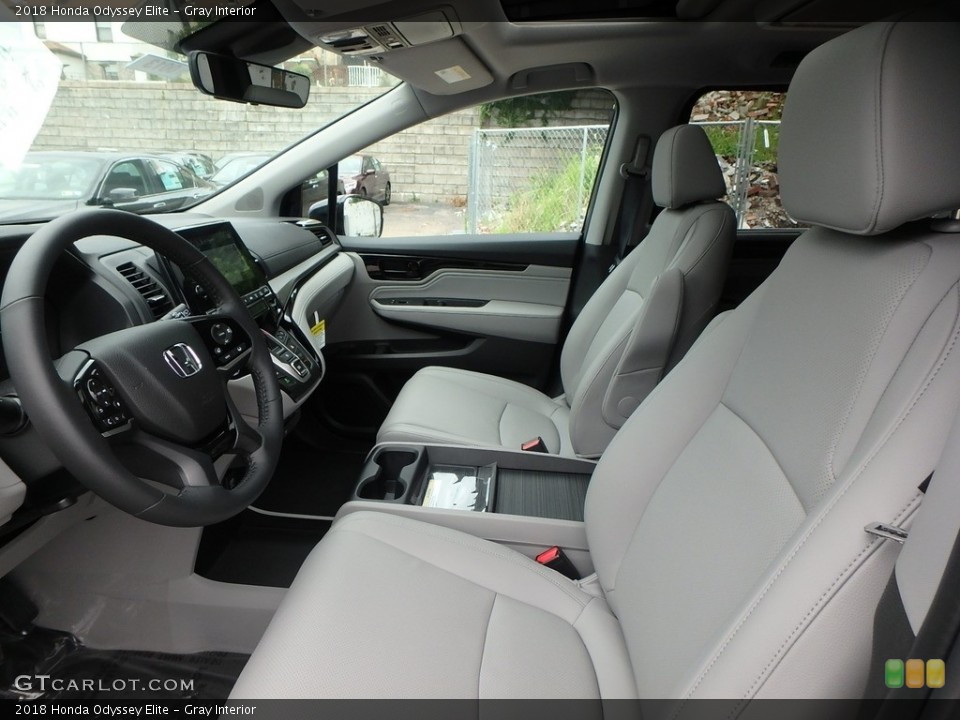 Gray Interior Photo for the 2018 Honda Odyssey Elite #121527167