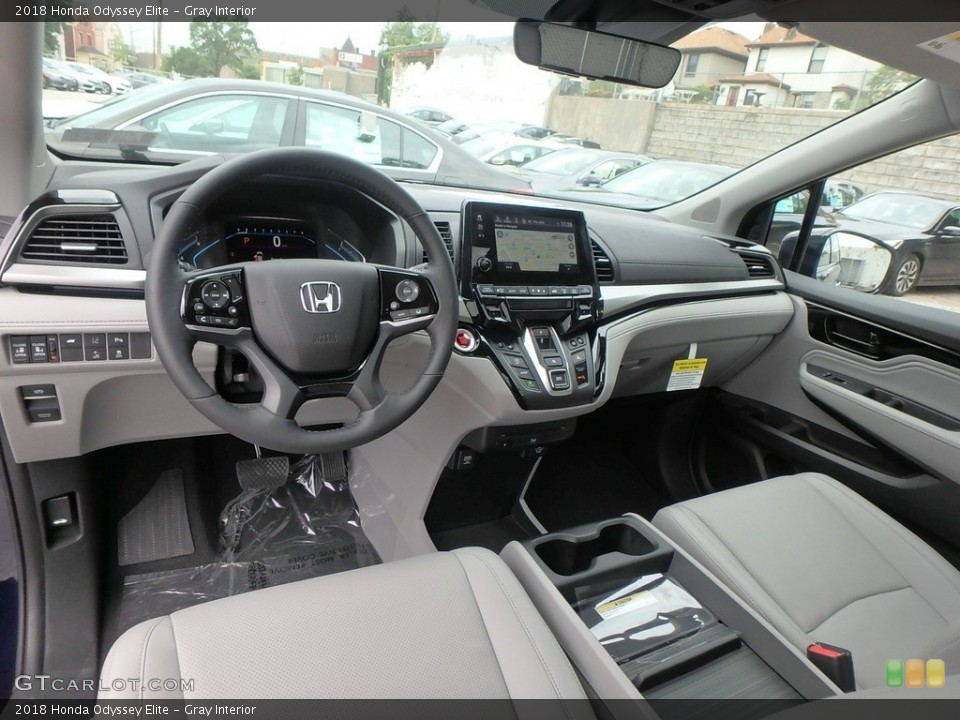 Gray 2018 Honda Odyssey Interiors
