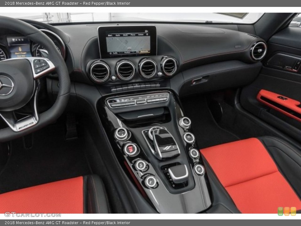 Red Pepper/Black Interior Controls for the 2018 Mercedes-Benz AMG GT Roadster #121535460