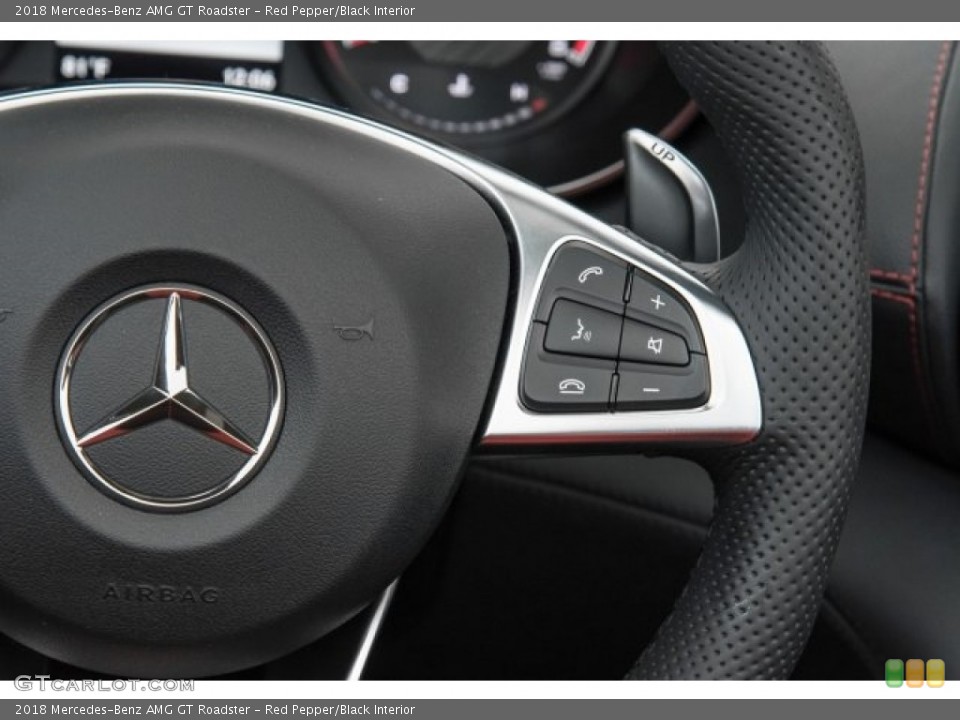 Red Pepper/Black Interior Controls for the 2018 Mercedes-Benz AMG GT Roadster #121535666