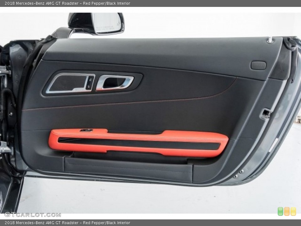 Red Pepper/Black Interior Door Panel for the 2018 Mercedes-Benz AMG GT Roadster #121535957