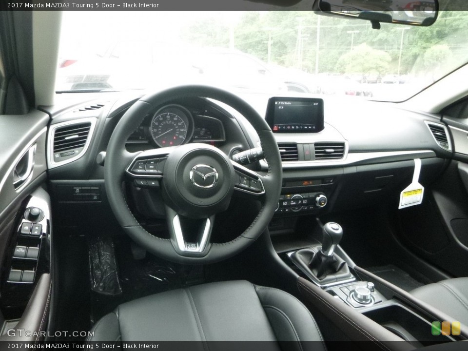 Black Interior Dashboard for the 2017 Mazda MAZDA3 Touring 5 Door #121548783