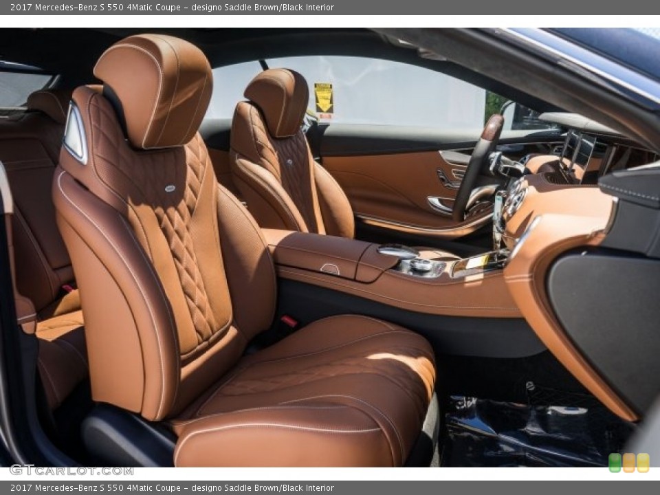 designo Saddle Brown/Black Interior Photo for the 2017 Mercedes-Benz S 550 4Matic Coupe #121564836