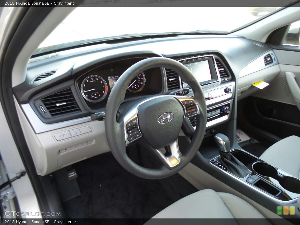 Gray Interior Dashboard for the 2018 Hyundai Sonata SE #121566325