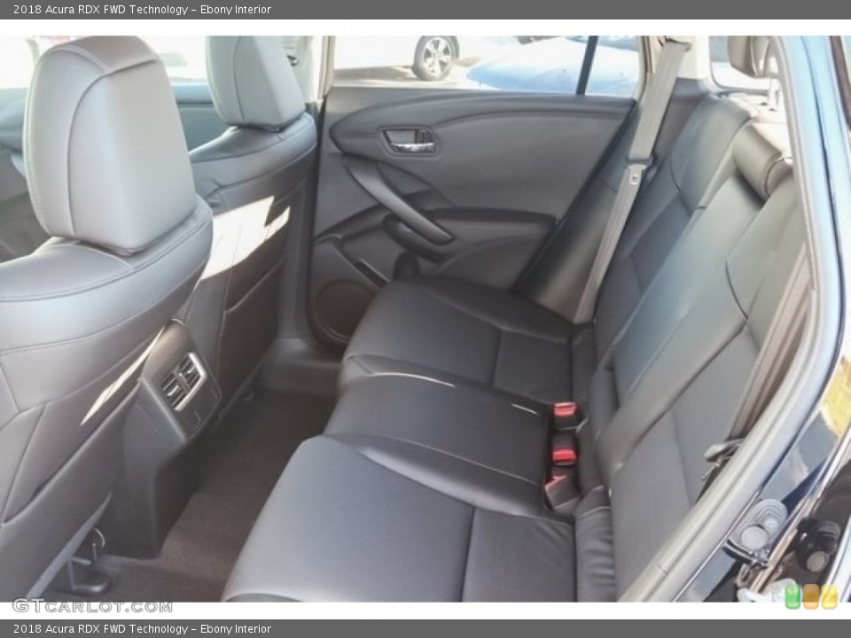 Ebony Interior Rear Seat for the 2018 Acura RDX FWD Technology #121568031