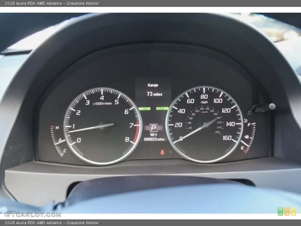 Graystone Interior Gauges for the 2018 Acura RDX AWD Advance #121571394