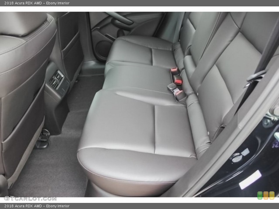 Ebony Interior Rear Seat for the 2018 Acura RDX AWD #121572609