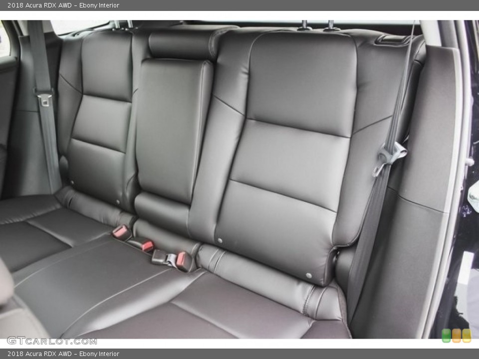 Ebony Interior Rear Seat for the 2018 Acura RDX AWD #121572633