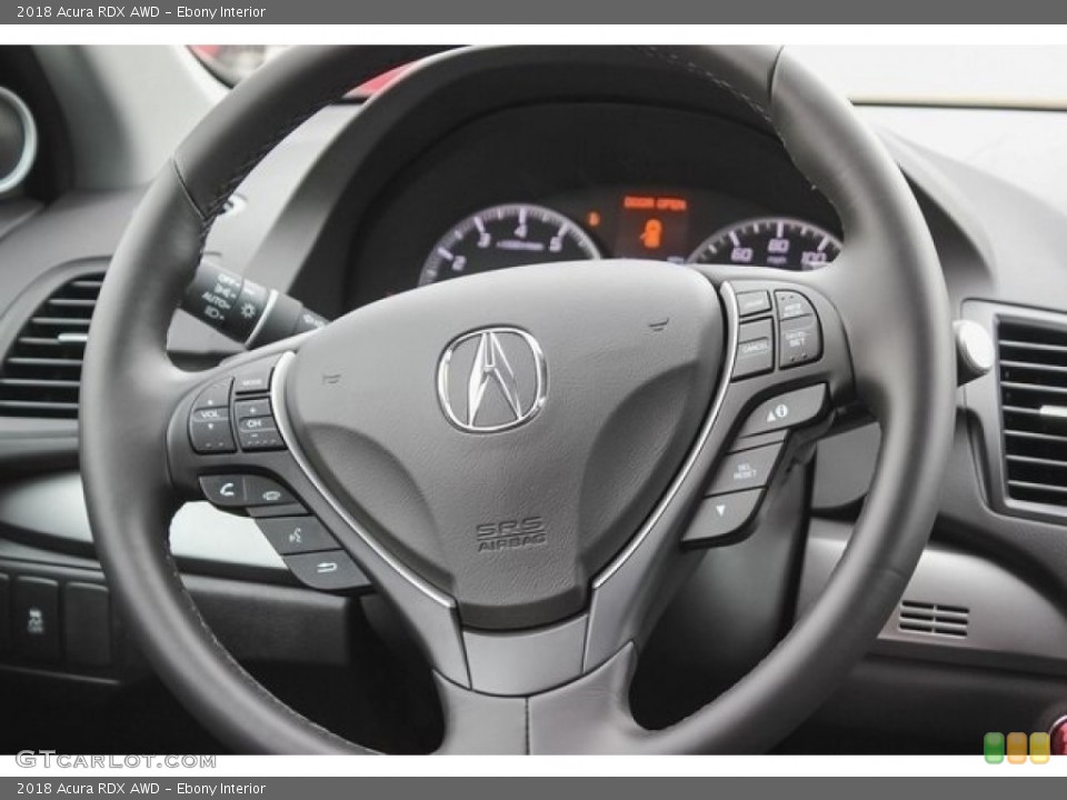 Ebony Interior Steering Wheel for the 2018 Acura RDX AWD #121572918