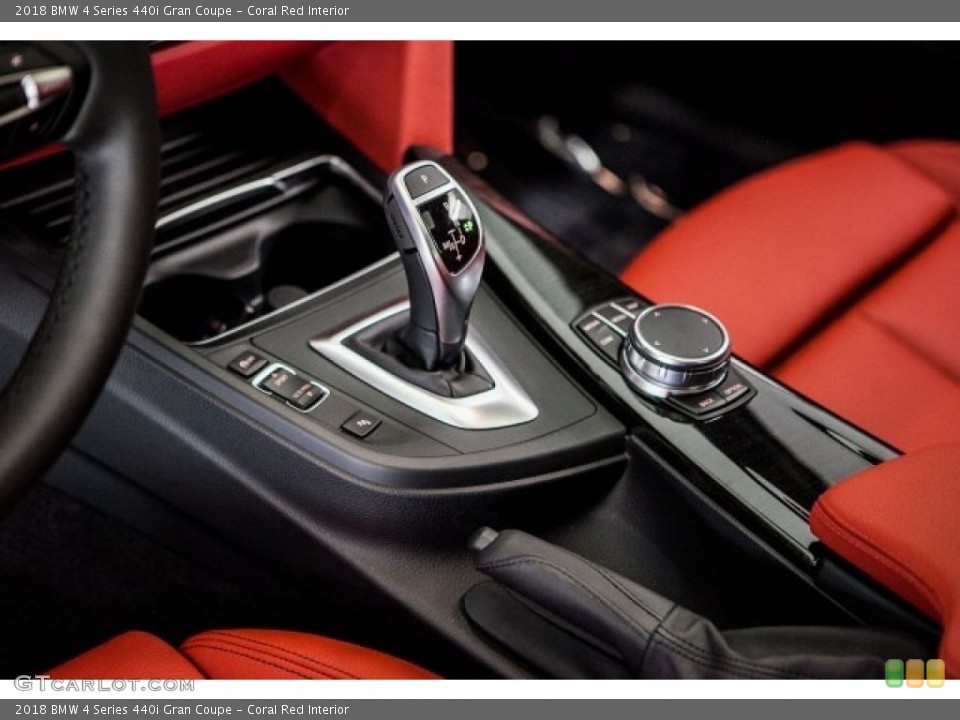 Coral Red Interior Transmission for the 2018 BMW 4 Series 440i Gran Coupe #121576737