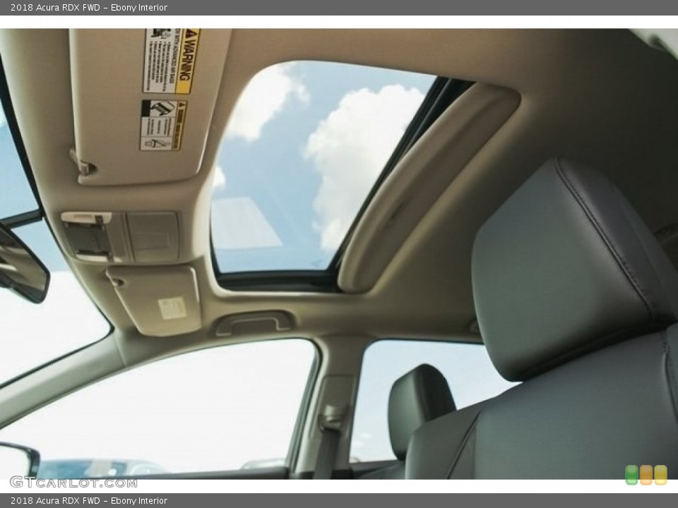 Ebony Interior Sunroof for the 2018 Acura RDX FWD #121583520